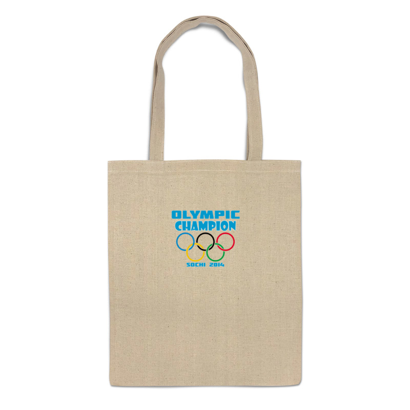 

Сумка-шоппер Printio Olympic champion бежевая, Бежевый, Olympic champion