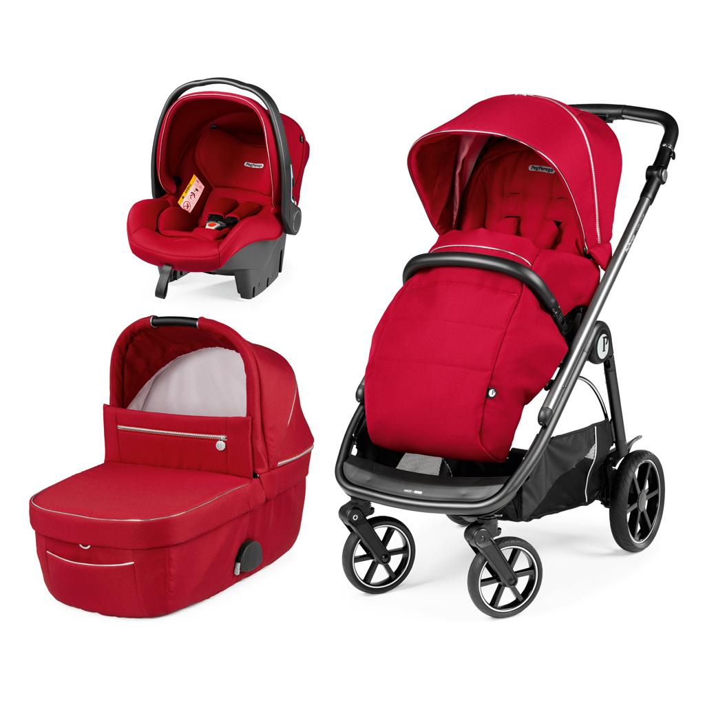 фото Коляска 3 в 1 peg perego veloce red shine peg-perego