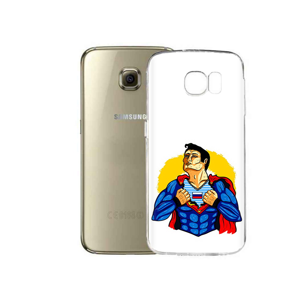 

Чехол MyPads Tocco для Samsung Galaxy C5 Pro русский супермен (PT61139.577.591), Прозрачный, Tocco