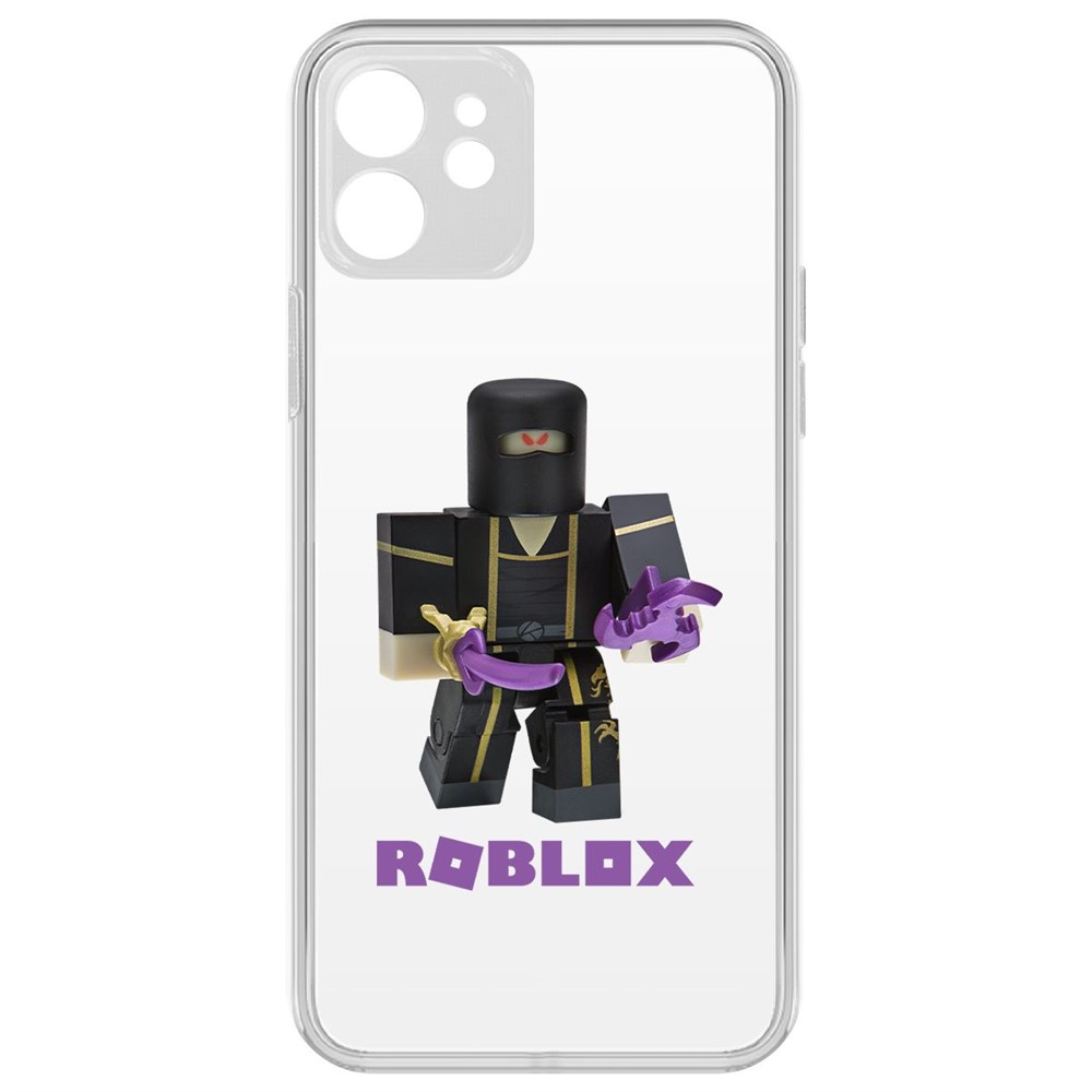 

Чехол-накладка Krutoff Clear Case Roblox-Ниндзя Ассасин для iPhone 12 с защитой камеры, Прозрачный