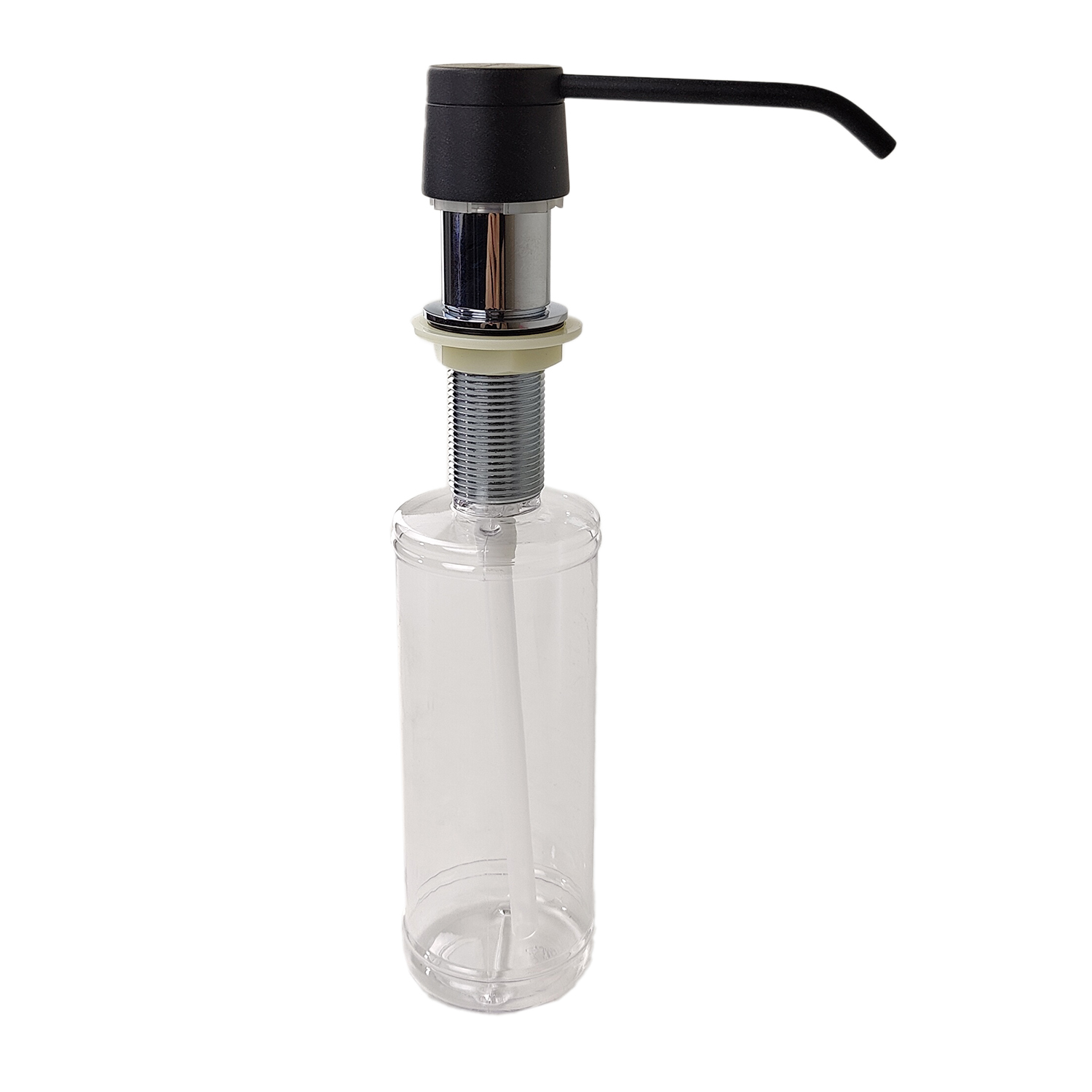 Дозатор для мыла Florentina РОНДО антрацит диспенсер для антисептика или жидкого мыла механический 400 мл металл белый