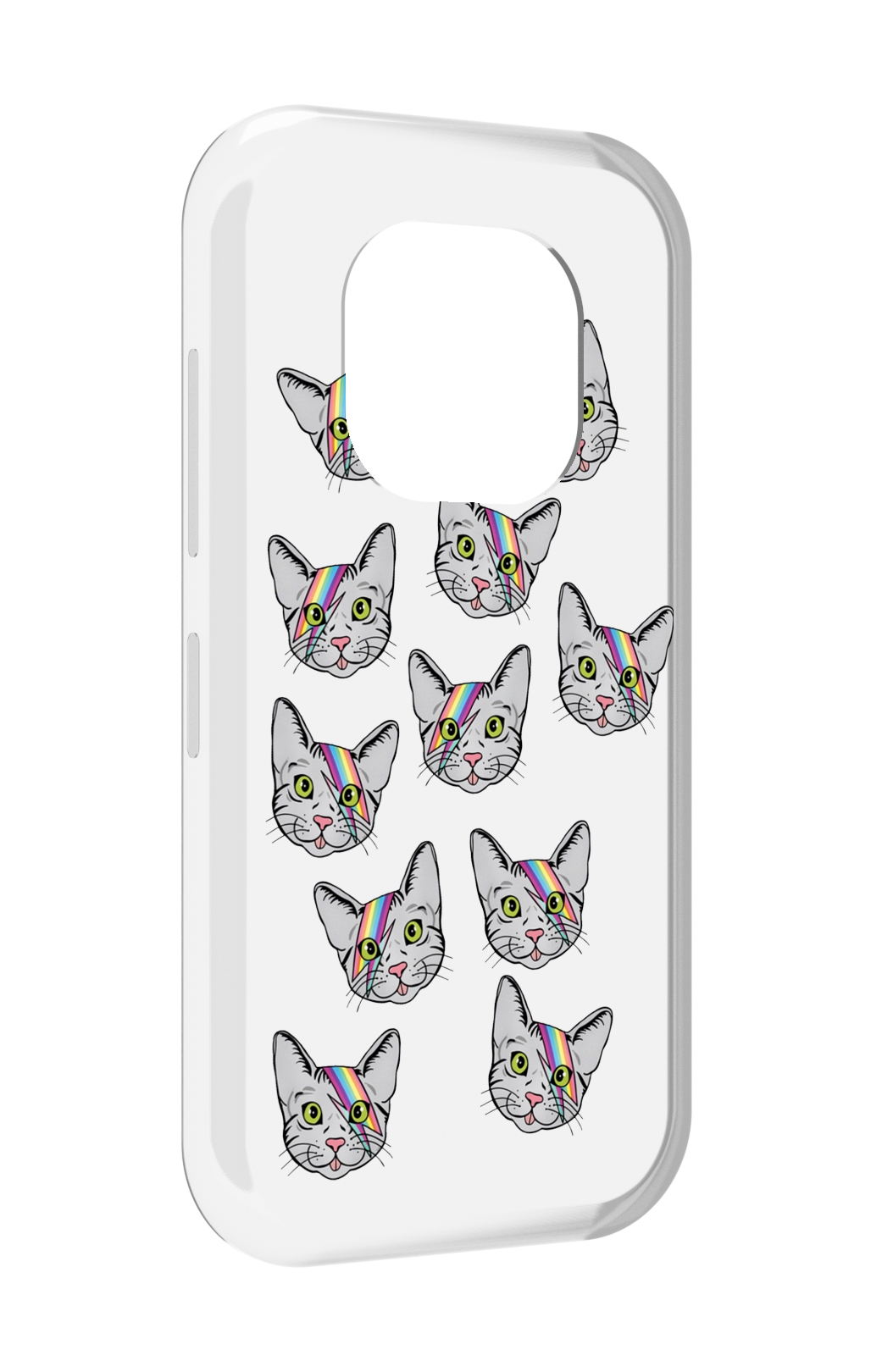 

Чехол MyPads кот-с-молнией-на-лбу для Doogee V20, Прозрачный, Tocco