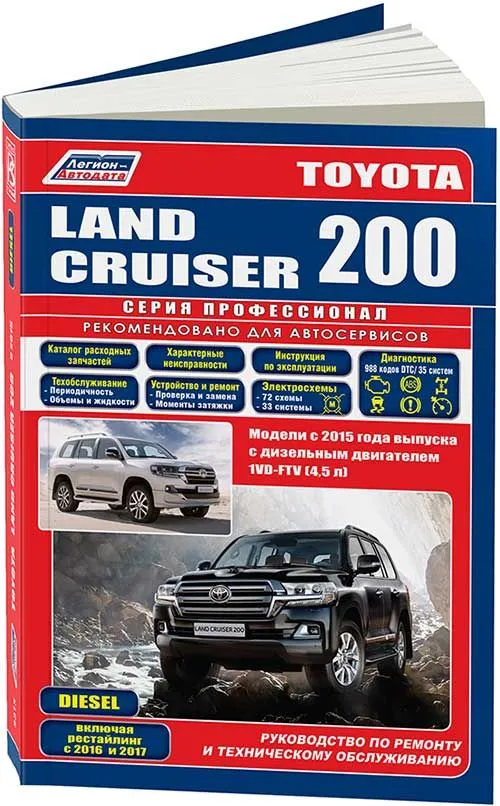 

Книга Toyota Land Cruiser 200 c 2015 с диз. 1VD-FTV4,5Серия…