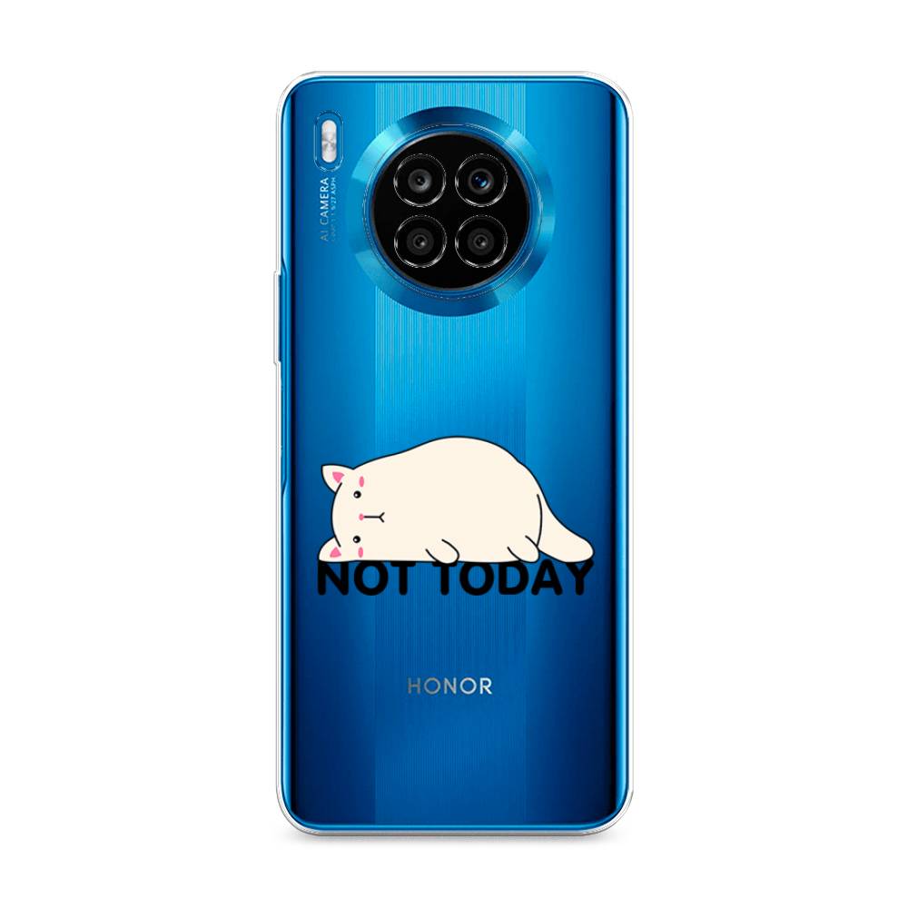 

Чехол на Huawei Nova 8i "Cat not today", Белый;розовый;черный, 6106450-1