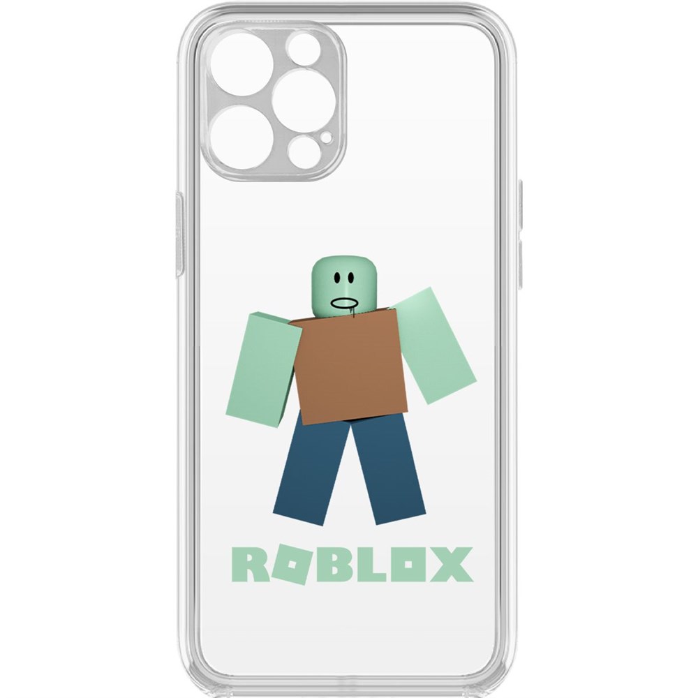 

Чехол-накладка Krutoff Clear Case Roblox-Зомби для iPhone 12 Pro с защитой камеры, Прозрачный