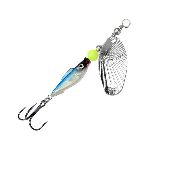 Блесна для рыбалки AQUA FISH SHELL-3 12,0g, цвет 06 (серебро), 1 штука