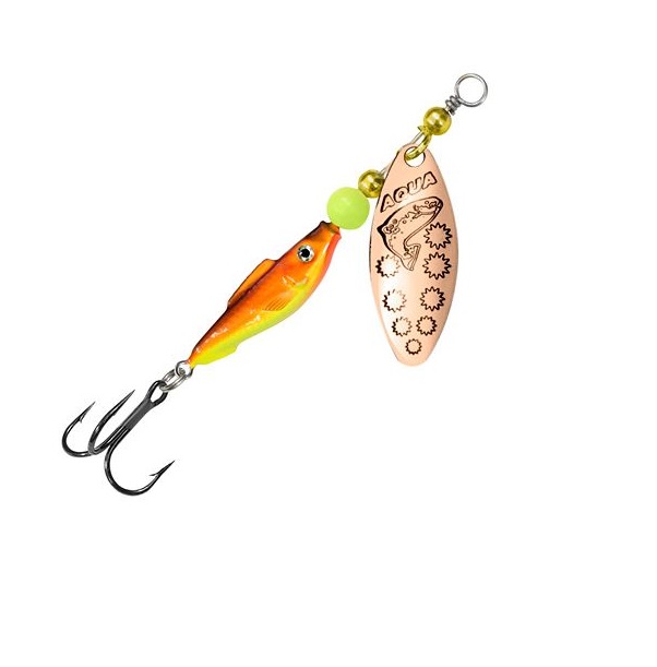 

Блесна для рыбалки AQUA FISH LONG EXTRA-1 9,0g, цвет 05 (медь), 1 штука, Коричневый, Fish Long Extra