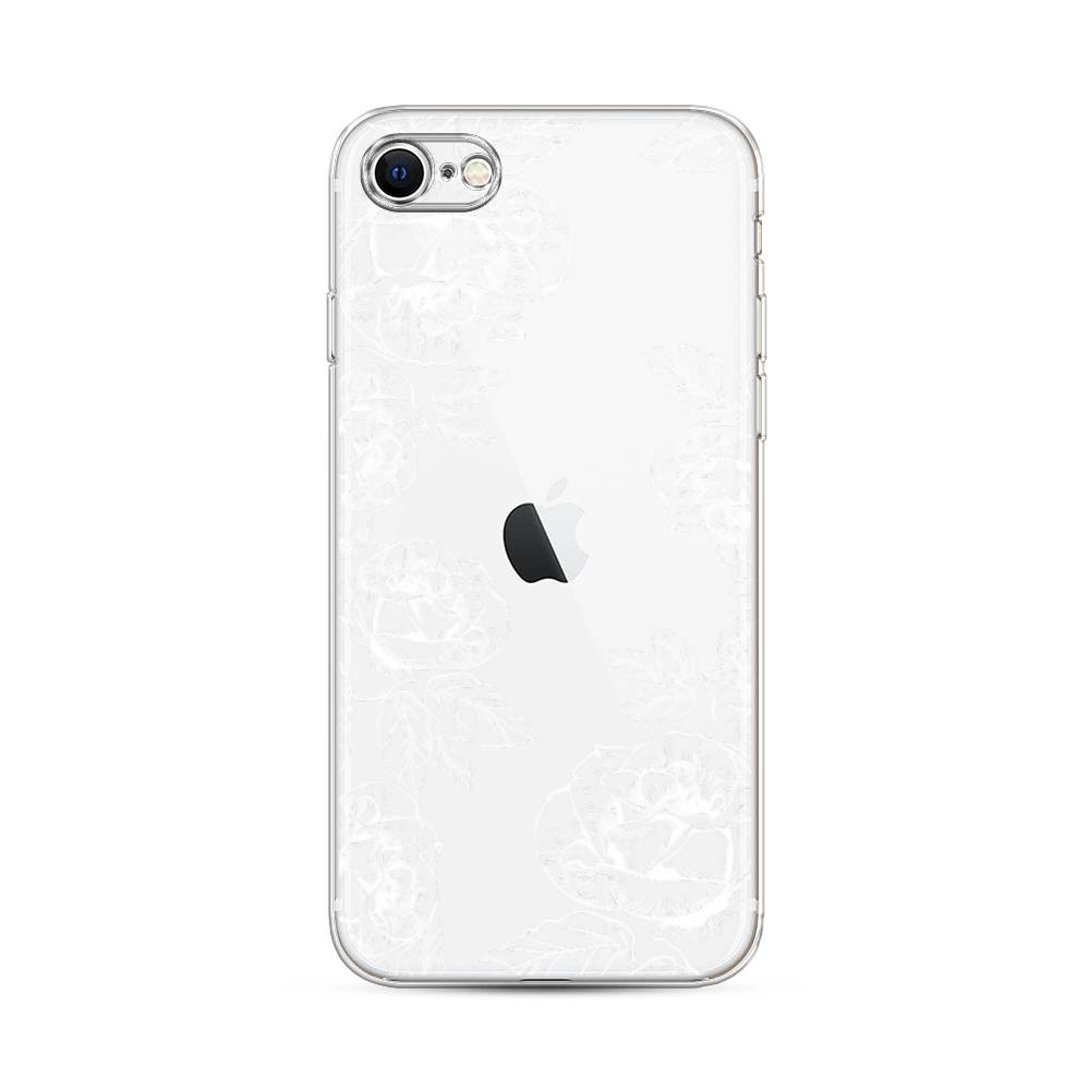

Чехол на Apple iPhone 7 "Розы графика", Черный;серый, 14850-2