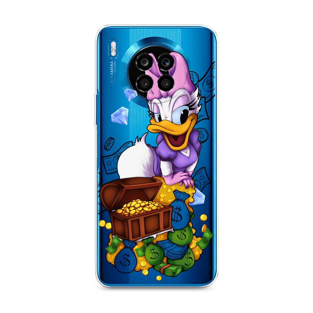 

Чехол на Huawei Nova 8i "Rich Daisy Duck", Коричневый;белый;фиолетовый, 6106450-6