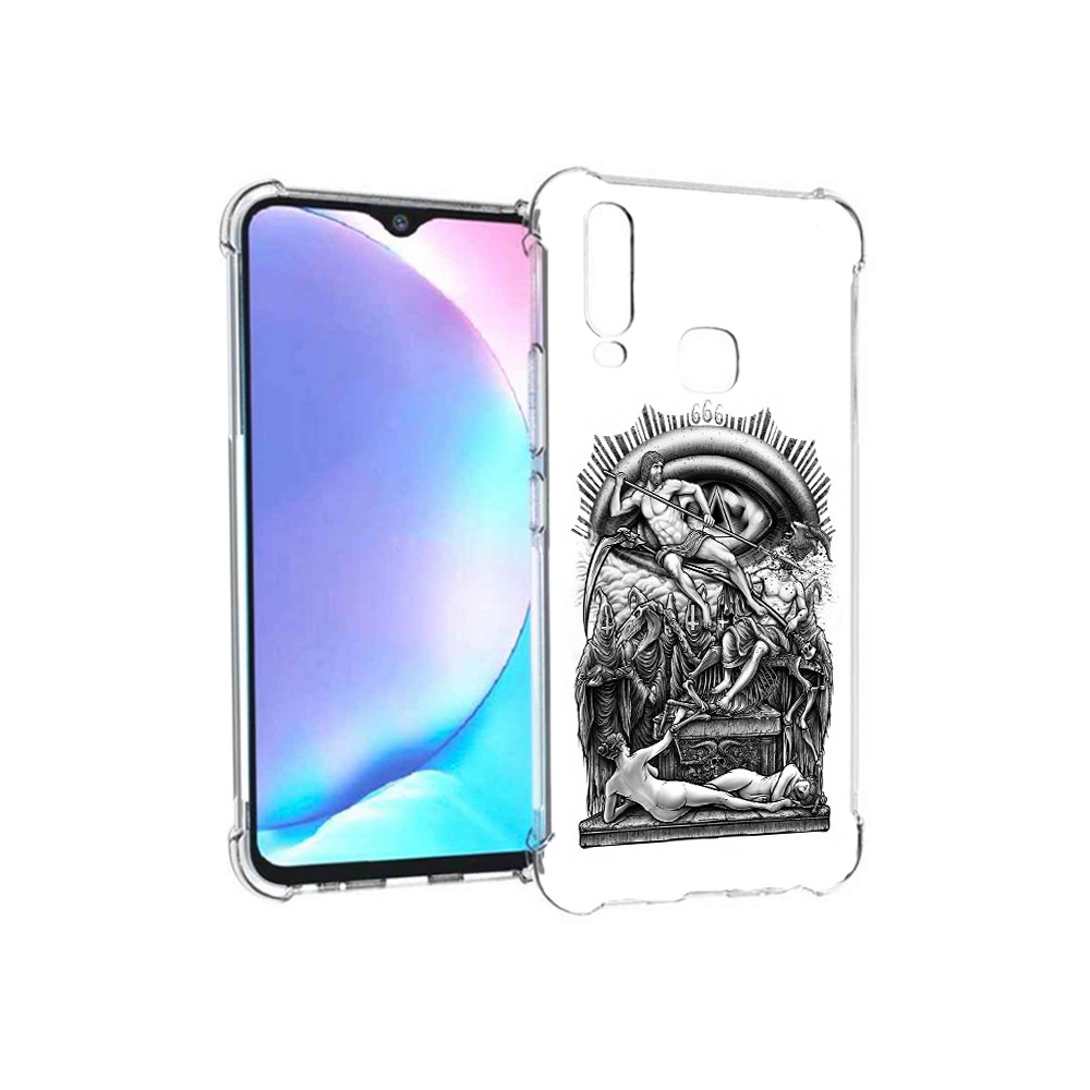 

Чехол MyPads Tocco для Vivo Y17 оракул черно белый (PT136369.382.528), Tocco