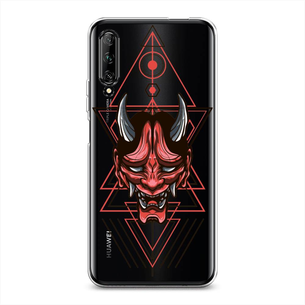 

Чехол на Huawei Y9s "Hanya Oni mask", Серый;красный;черный, 611150-4