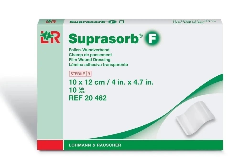 Повязка для заживления тату Suprasorb F за 5 дней Супрасорб Ф, 10 см х 12 см - 10шт.