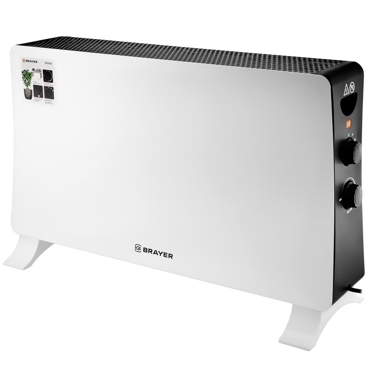 

Тепловентилятор Elitech BR4883 белый, черный, BR4883