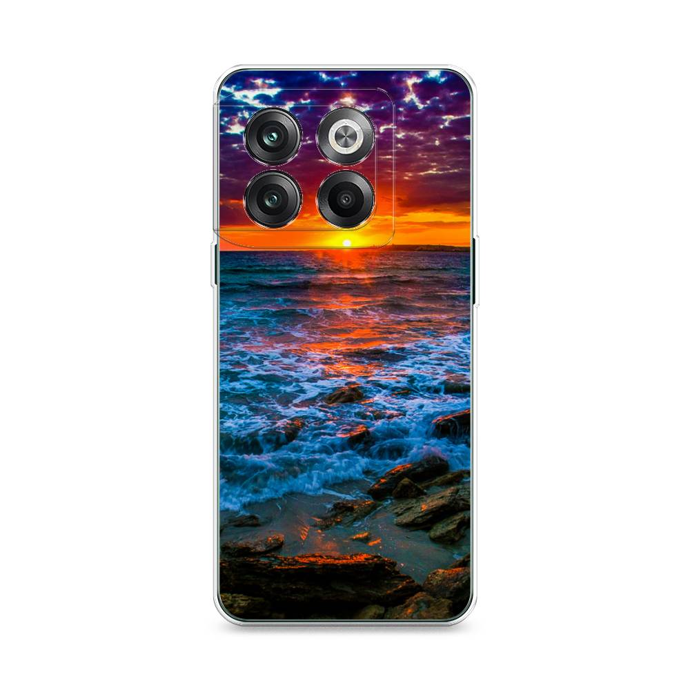 

Чехол на OnePlus 10T "Закат 1", Оранжевый;синий, 153150-2