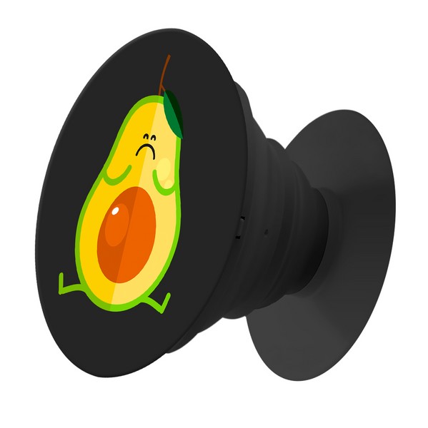 фото Пластмассовый держатель krutoff для телефона попсокет авокадо недовольный