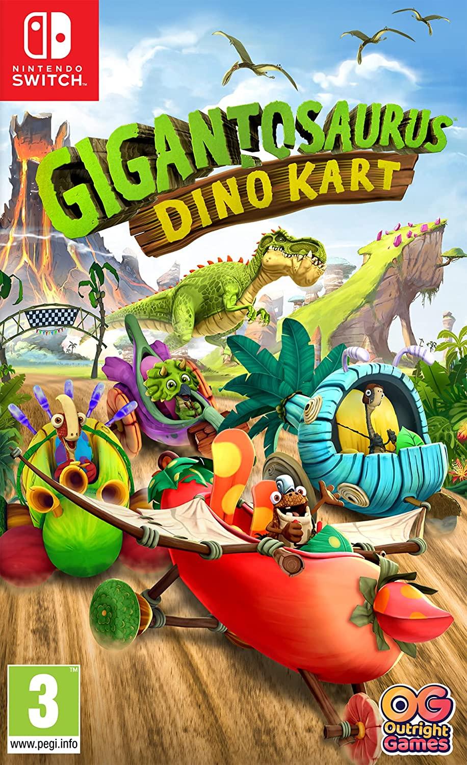 Игра Gigantosaurus Dino Kart Nintendo Switch полностью на иностранном языке 3490₽