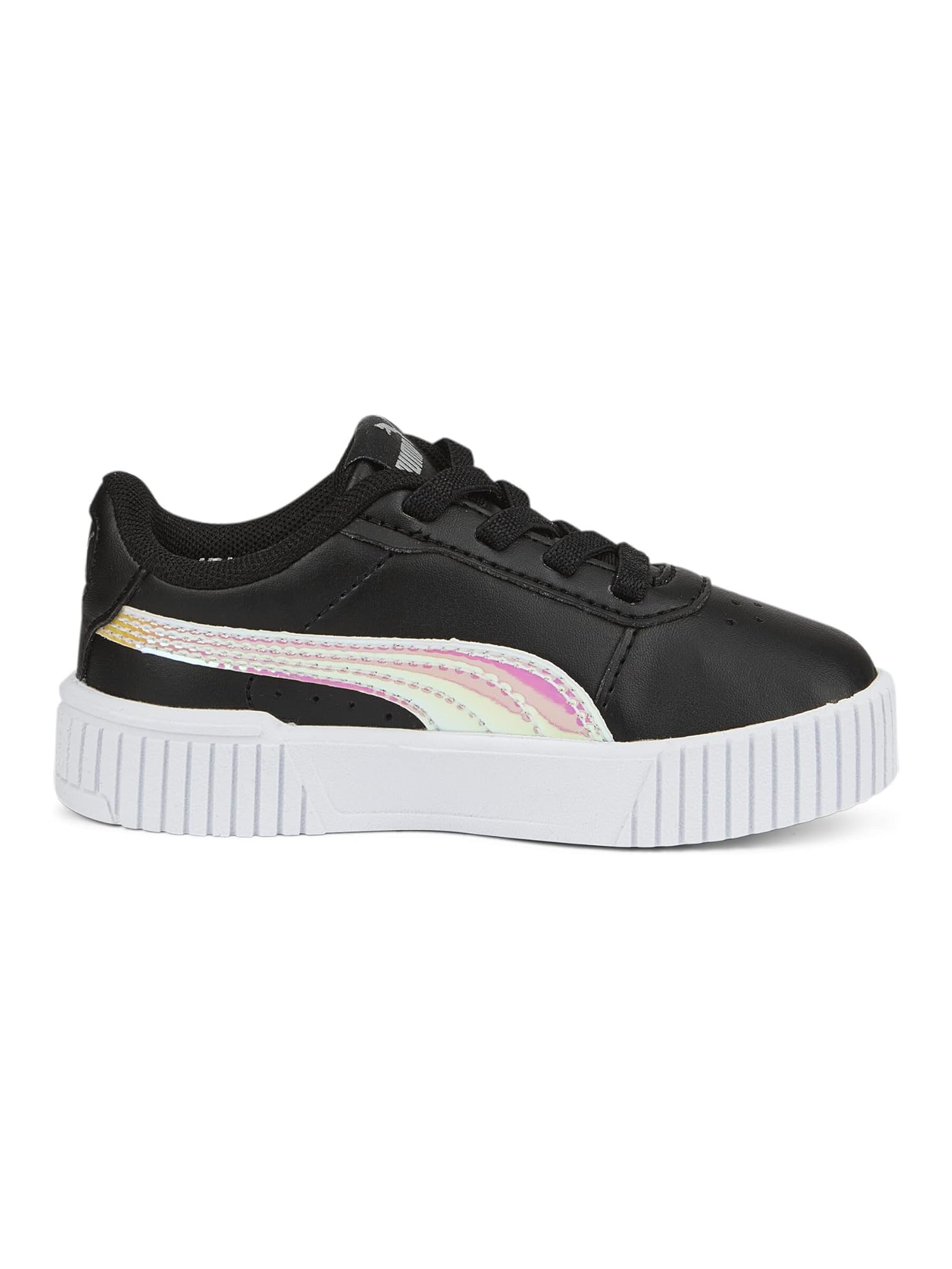 

Кроссовки для девочек PUMA Carina 2.0 Holo AC Inf 387989 черный/серый 24 EU, Carina 2.0 Holo AC Inf