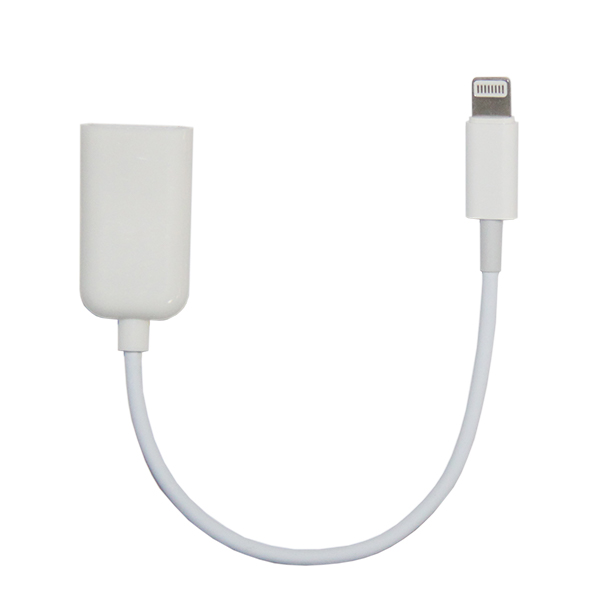 фото Кабель otg (usb host - apple lightning) (10 см) <белый> promise mobile