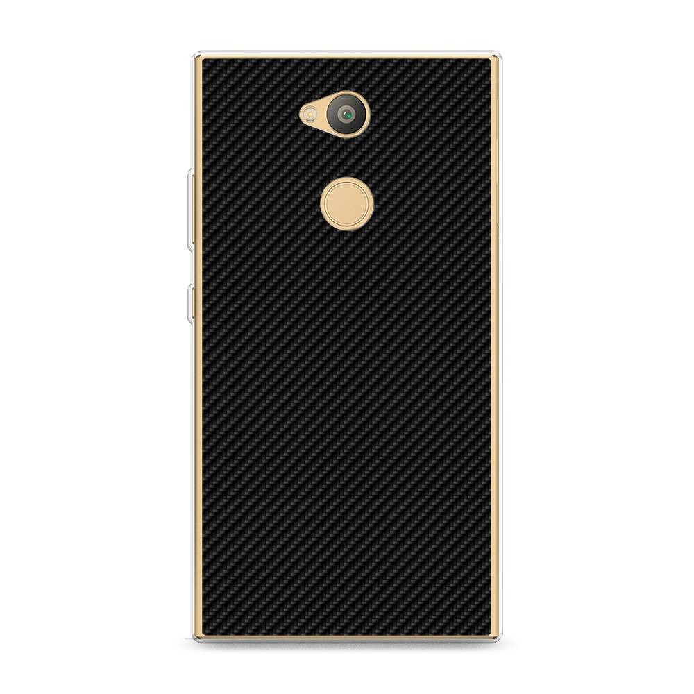 

Силиконовый чехол "Черный карбон" на Sony Xperia L2, 53450-3