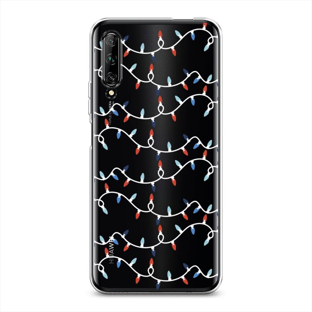 

Чехол на Huawei Y9s "Разноцветная гирлянда", Белый;красный;синий, 611150-5