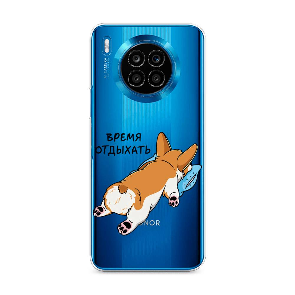 фото Чехол на huawei nova 8i "корги отдыхает" case place