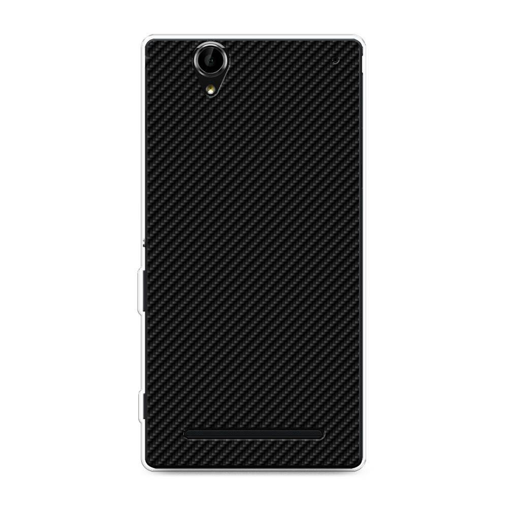 

Силиконовый чехол "Черный карбон" на Sony Xperia T2 Ultra, 50950-3
