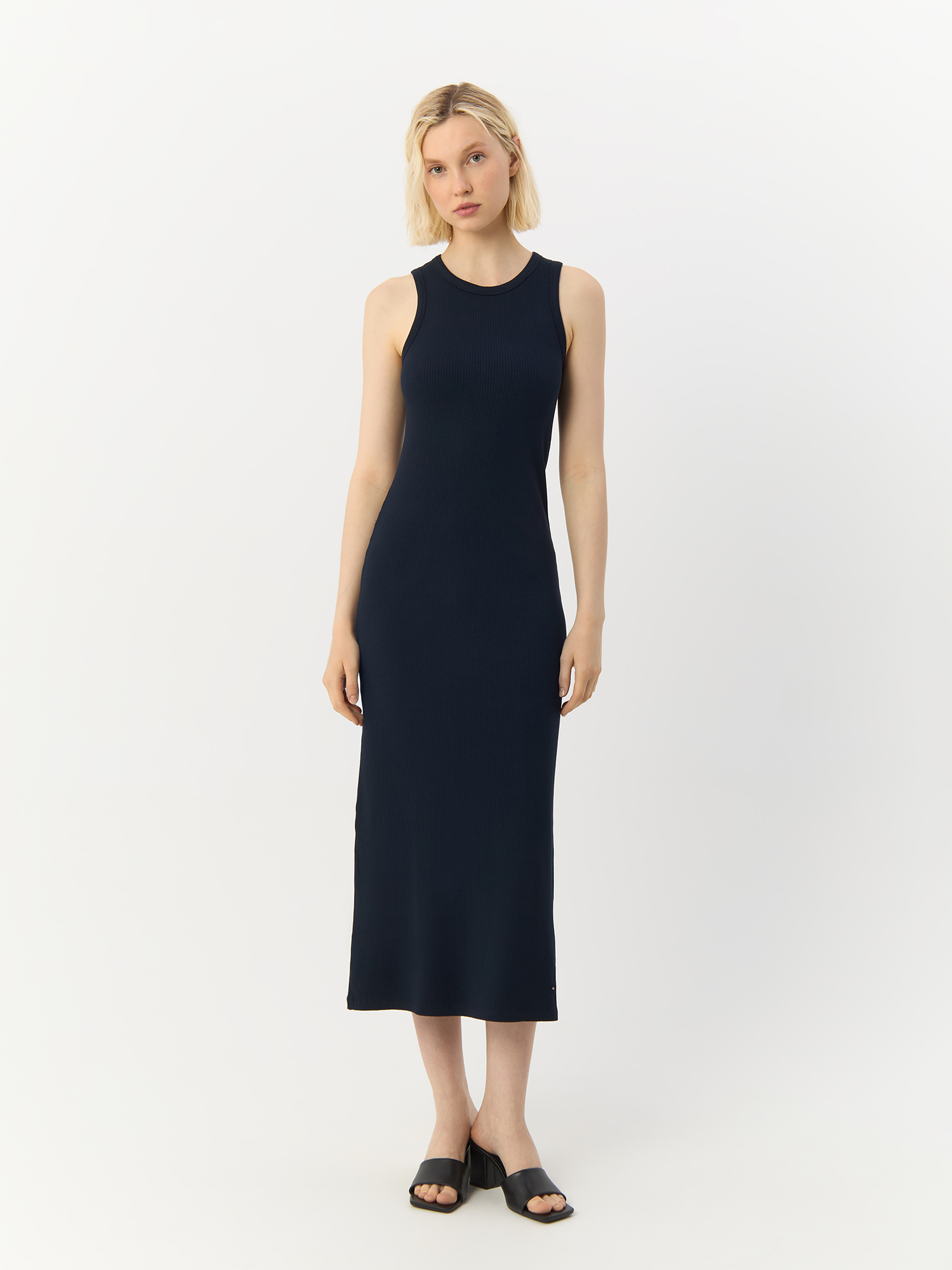 

Платье женское Tommy Hilfiger Bodycon WW0WW38838DW5 синее L, Синий, Bodycon