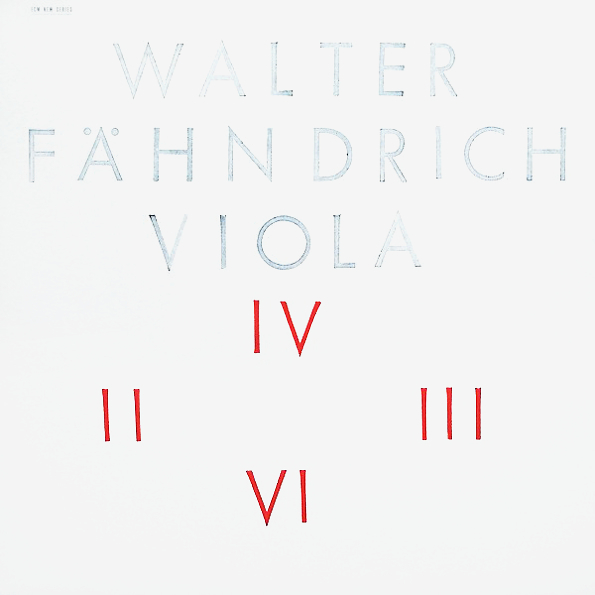 Walter Fahndrich Viola (LP)