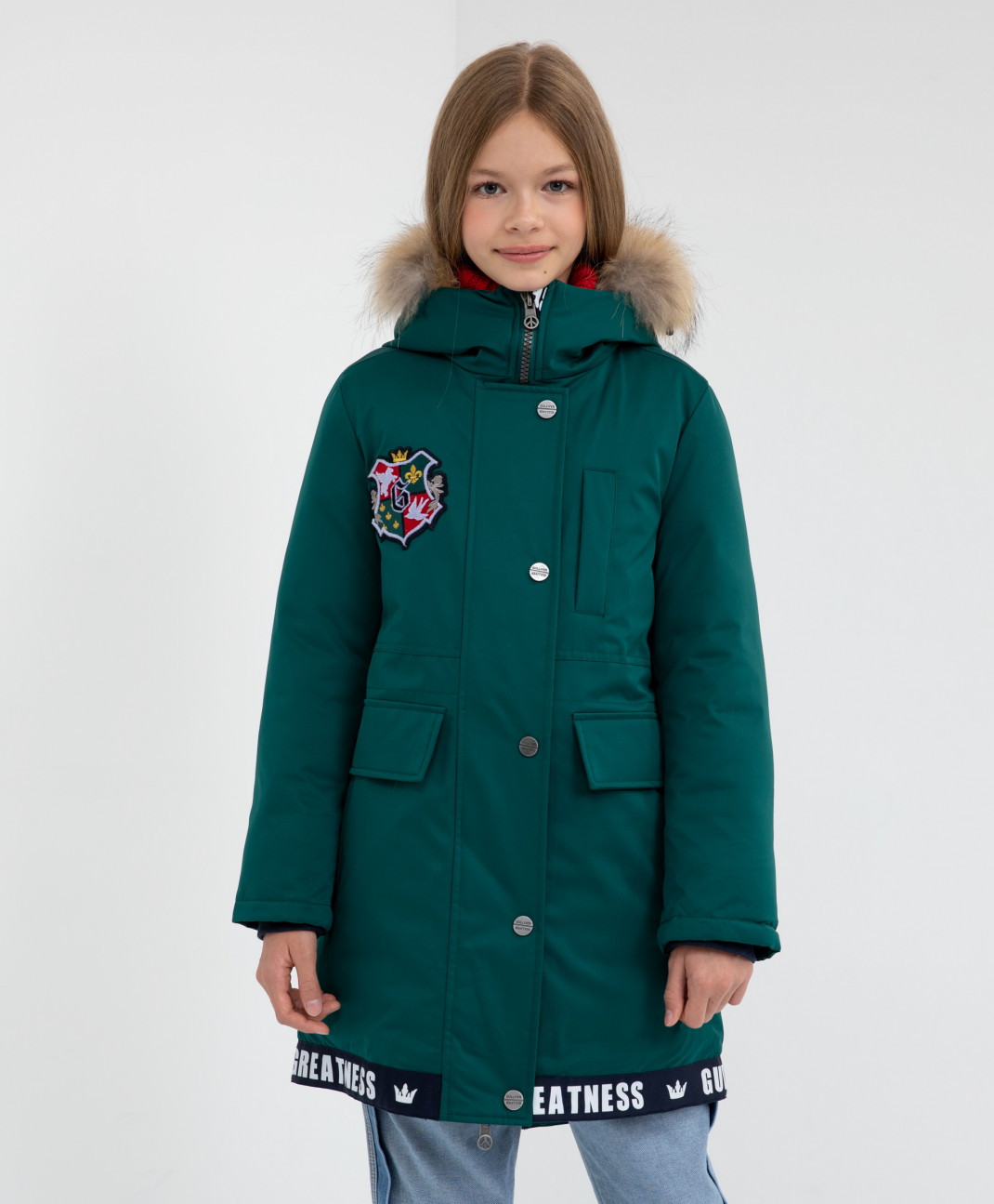фото Куртка gulliver 22007gjc4506 цв. зеленый р. 164