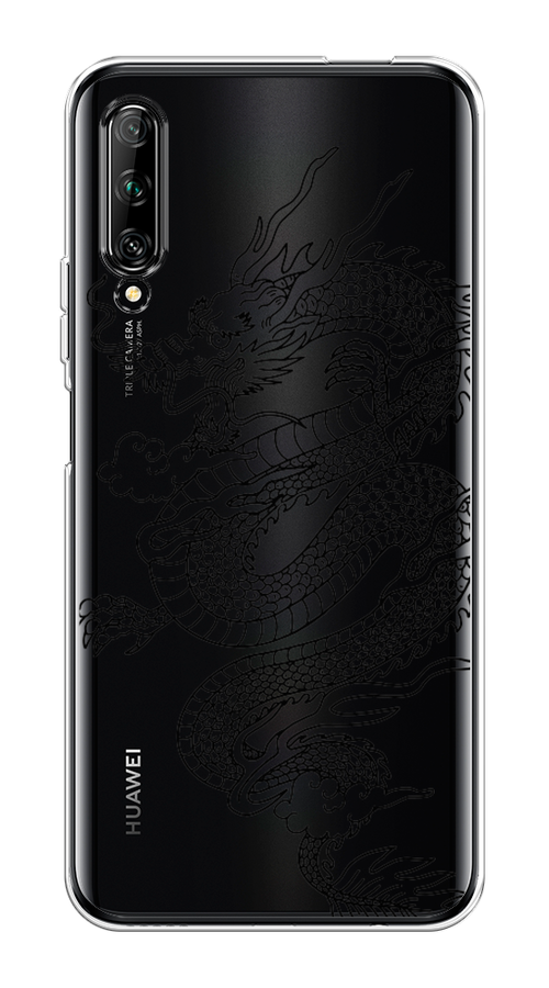 

Чехол на Huawei Y9s "Большой китайский дракон", Черный;серый, 611150-1