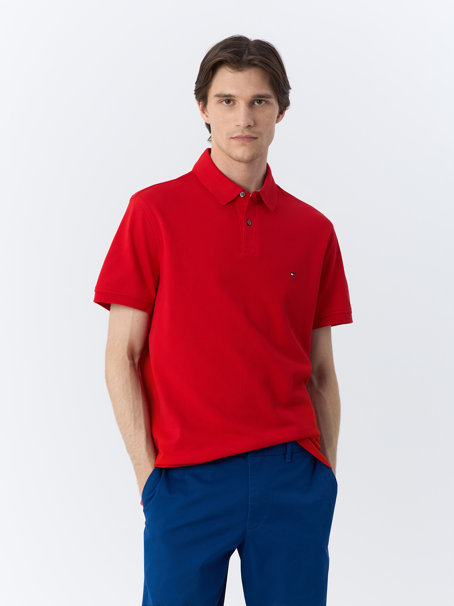 

Футболка мужская Tommy Hilfiger Regular Fit MW0MW17770XND красная L, Красный, Regular Fit