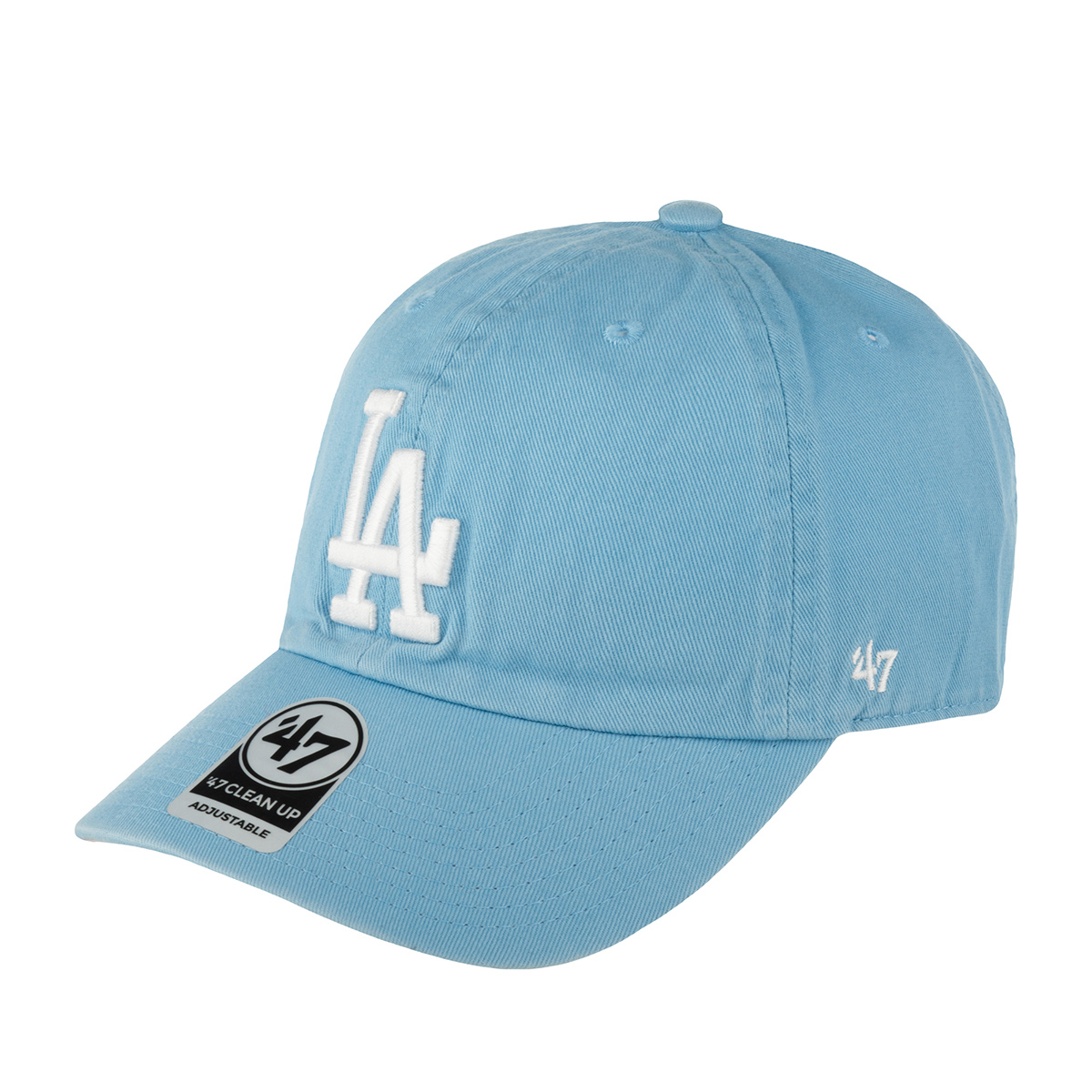 Бейсболка унисекс 47 BRAND B-BLPRK12GWS Los Angeles Dodgers MLB голубая, one size