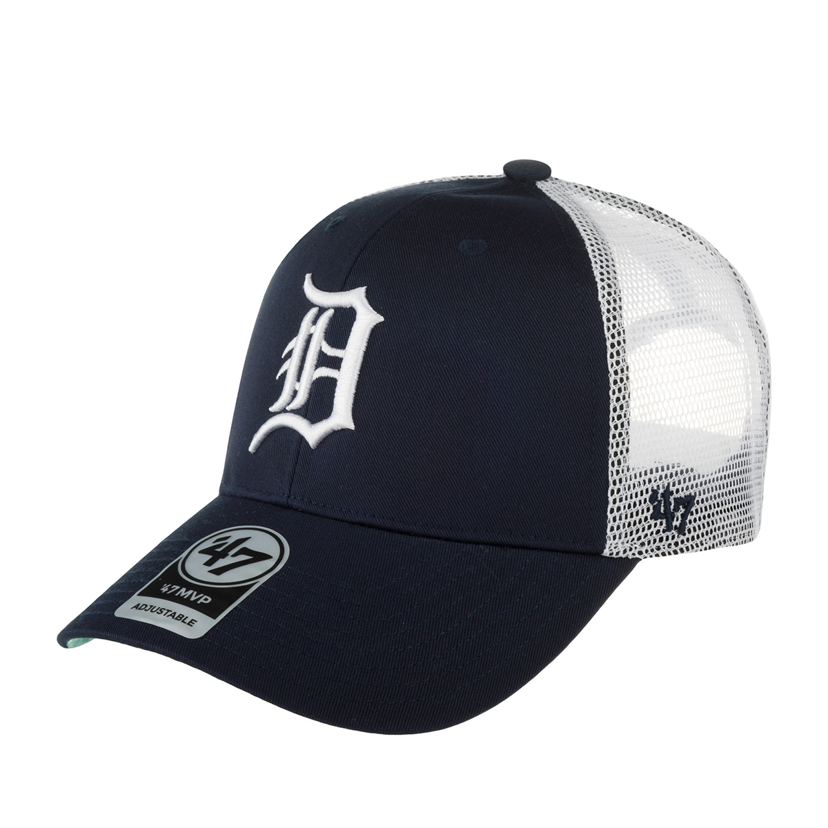 Бейсболка унисекс 47 BRAND B-BRANS09CTP-NY Detroit Tigers MLB темно-синяя, one size Китай синий