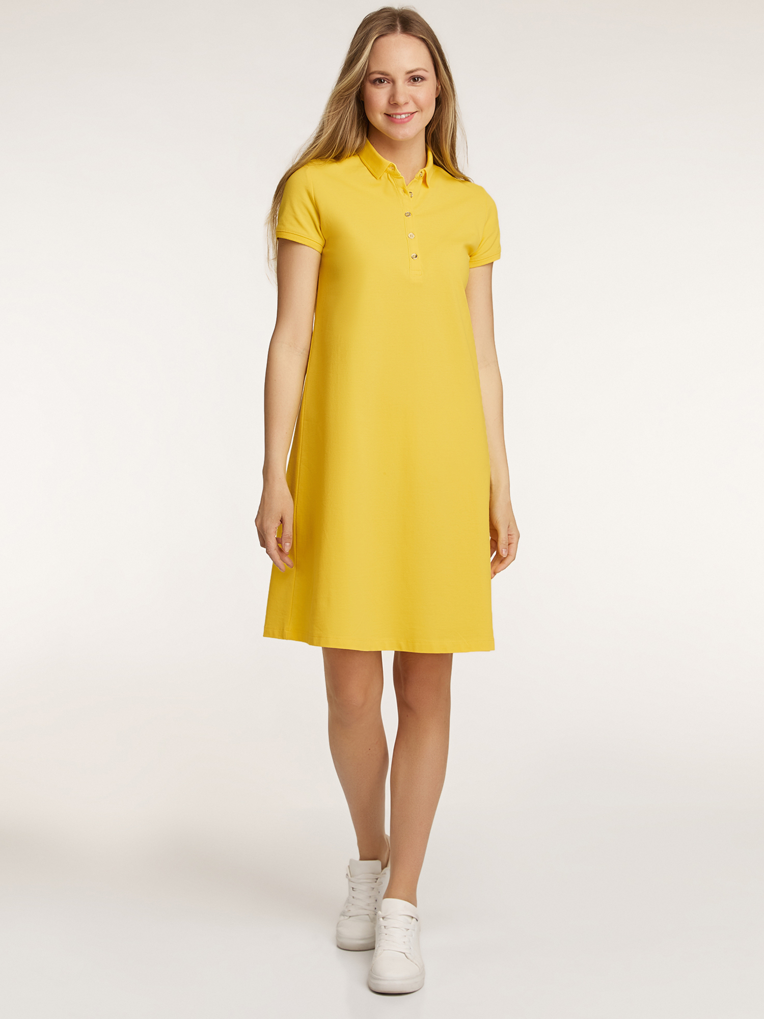 Платье женское oodji 24001118-4B желтое XL