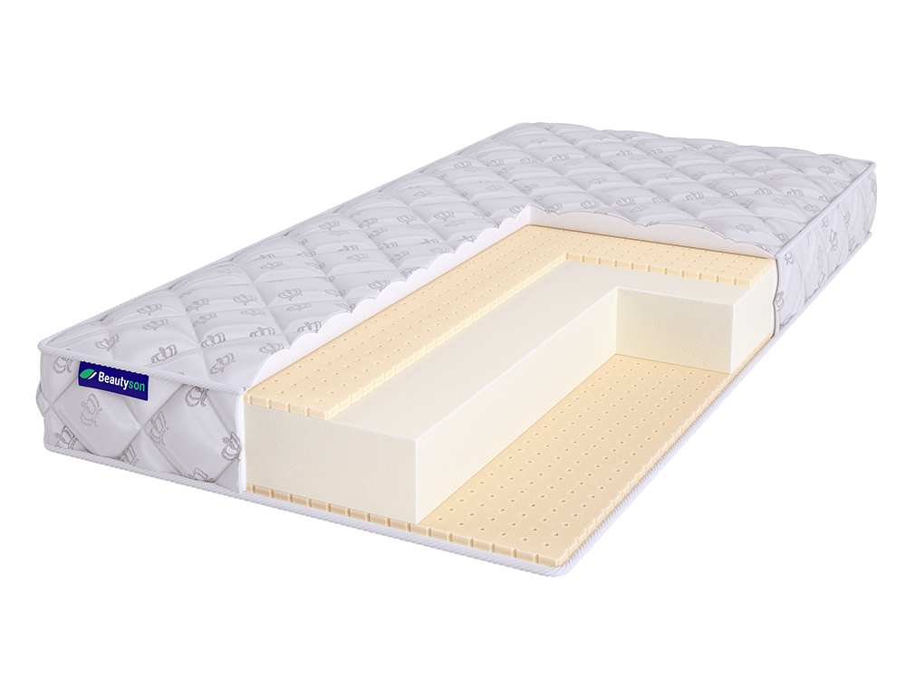 

Матрас двуспальный BeautySon Roll FOAM 10 Latex Double Бесклеевой 165х186 12 см, Белый, Roll FOAM 10 Lateх Double