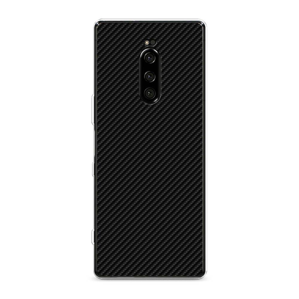 

Силиконовый чехол "Черный карбон" на Sony Xperia XZ4, 53850-3
