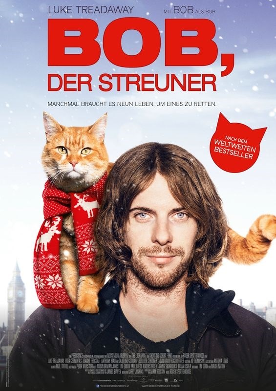 

Постер к фильму "Уличный кот по кличке Боб" (A Street Cat Named Bob) Оригинальный 41,9x59,
