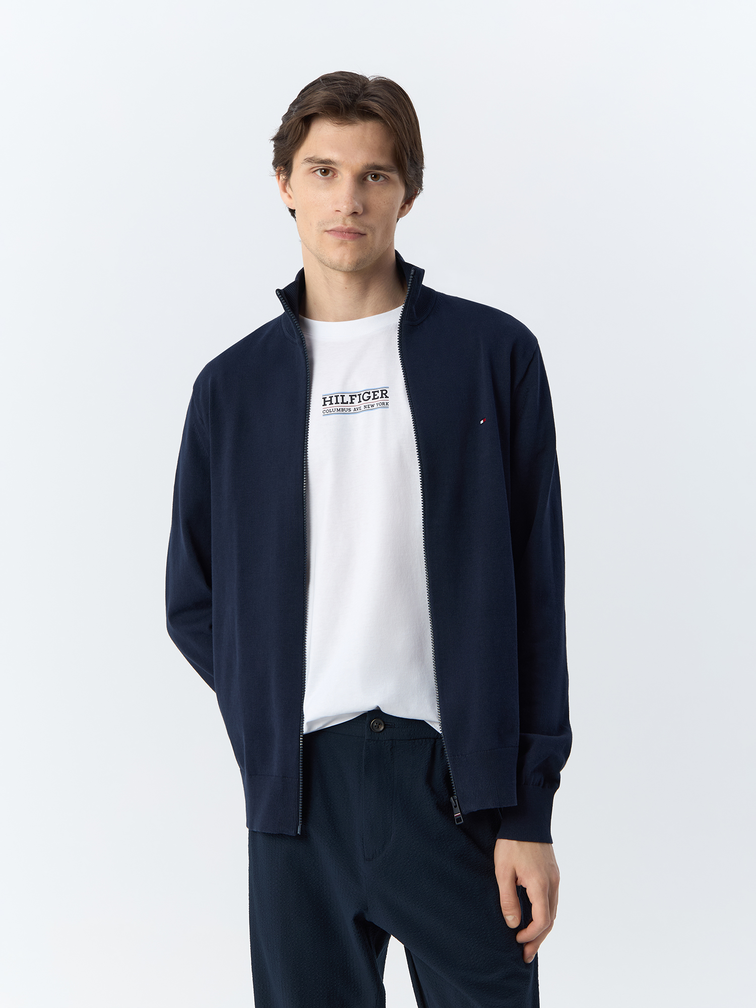 

Толстовка мужская Tommy Hilfiger MW0MW22747 синяя S, Синий, MW0MW22747