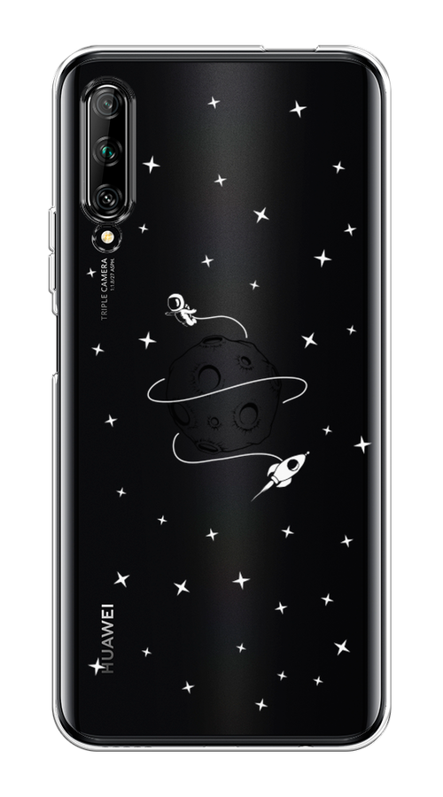 

Чехол на Huawei Y9s "Полет вокруг луны", Белый;серый;черный, 611150-2