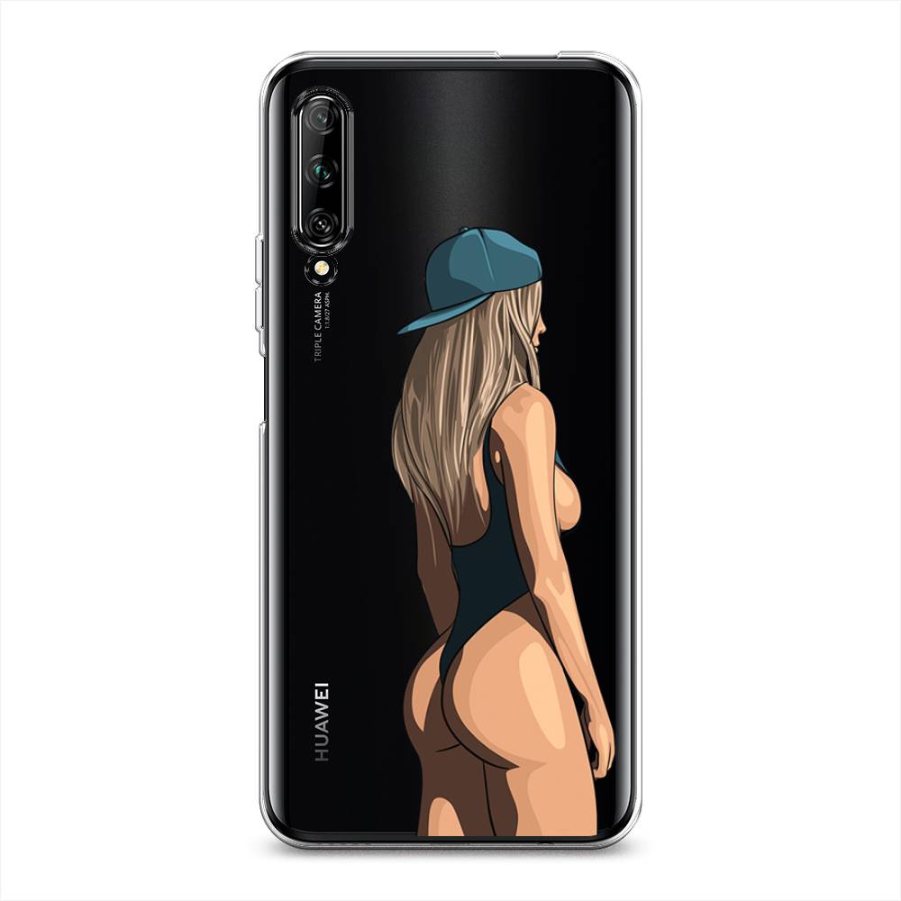 

Чехол на Huawei Y9s "Девушка в черном купальнике", Зеленый;бежевый;черный, 611150-6