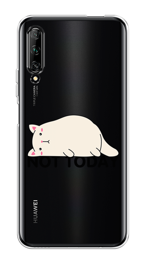 

Чехол на Huawei Y9s "Cat not today", Белый;розовый;черный, 611150-1