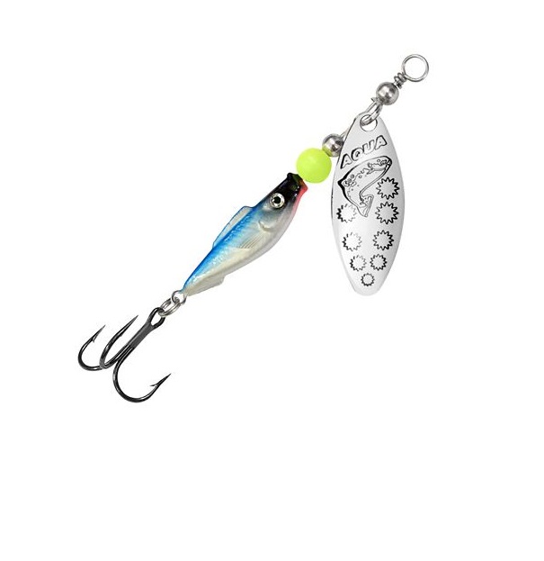 Блесна для рыбалки AQUA FISH LONG EXTRA-3 20,0g, цвет 06 (серебро), 1 штука