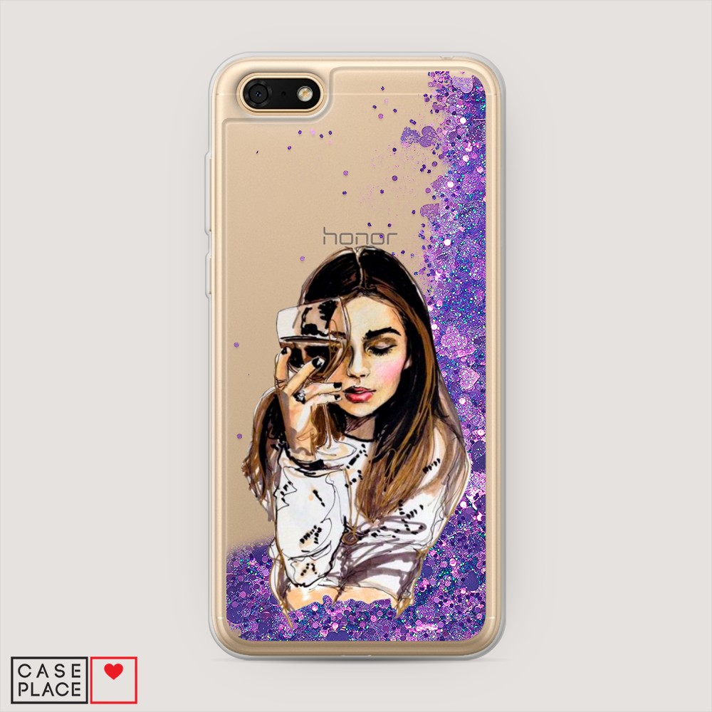 

Чехол Awog на Huawei Y5 2018 "Девушка с бокалом", Разноцветный, 65992-1