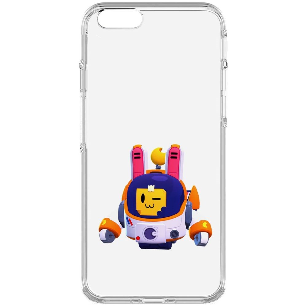 

Чехол-накладка Krutoff Clear Case Brawl Stars-Лунный Спраут для iPhone 6, Прозрачный