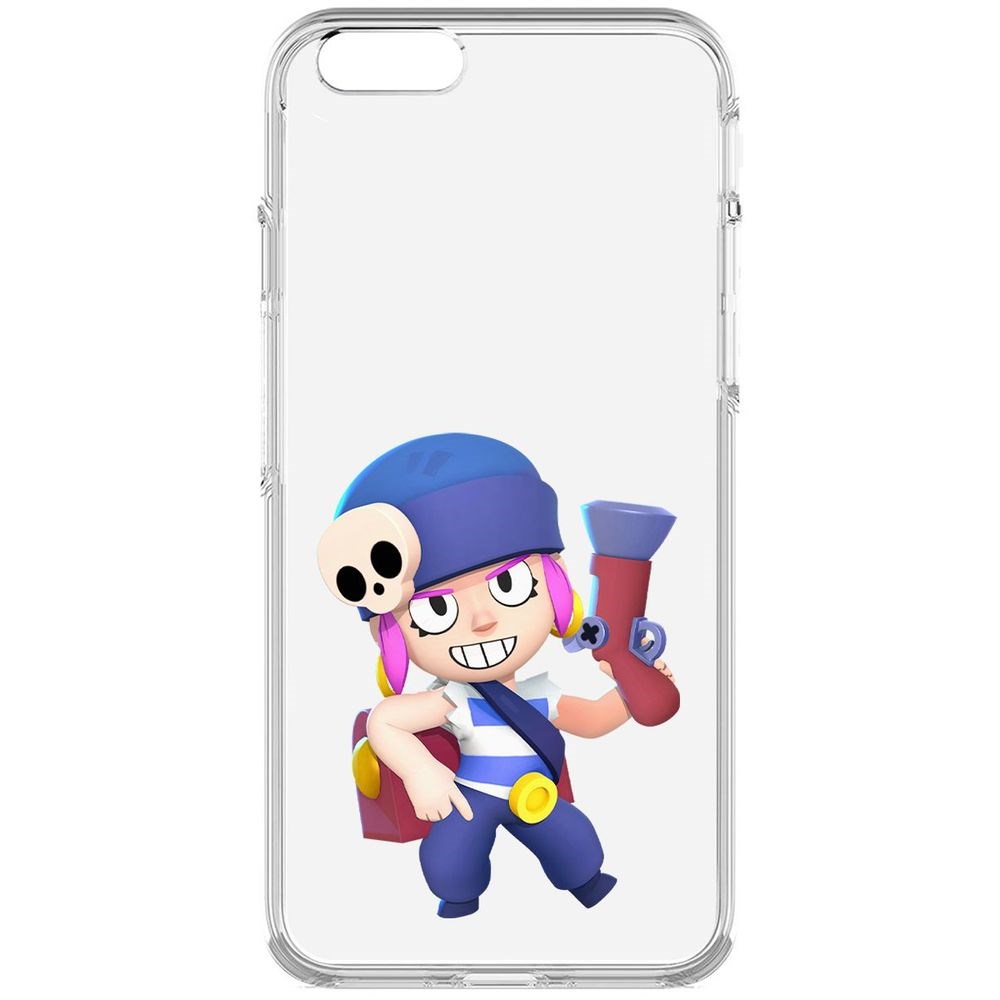 

Чехол-накладка Krutoff Clear Case Brawl Stars-Пенни для iPhone 6