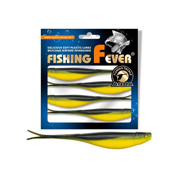

Риппер для дроп-шота AQUA FishingFever BOSS, 12,0cm, 8,5g, 5 шт, 061 (желто-черный), 1 уп., Желтый;черный, Fishing Fever Boss