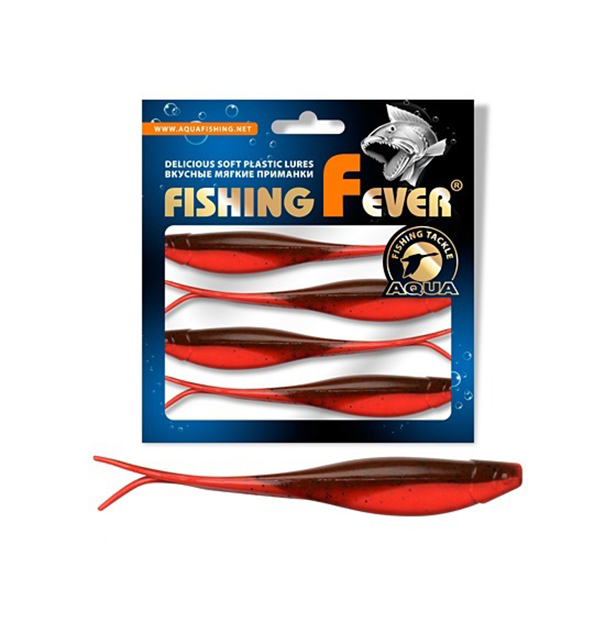 

Риппер для дроп-шота AQUA FishingFever BOSS, 12см, 8,5g, 5шт, WH10 (красно-коричневый), Красный, Fishing Fever Boss