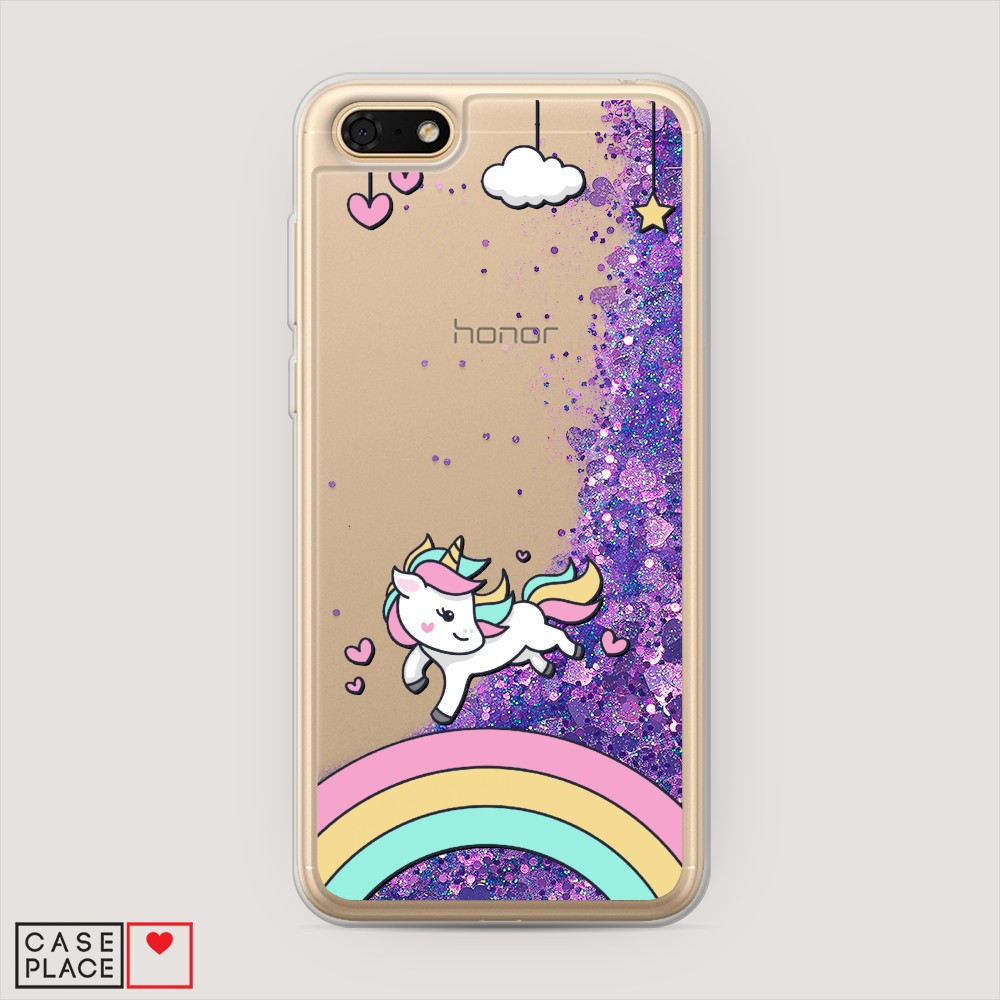 

Чехол Awog на Huawei Y5 2018 "Единорог на радуге", Разноцветный, 65992-1