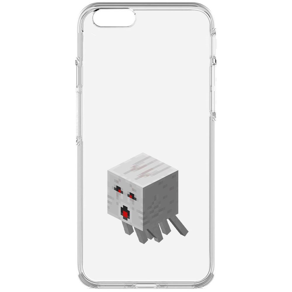 

Чехол-накладка Krutoff Clear Case Minecraft-Гаст для iPhone 6, Прозрачный