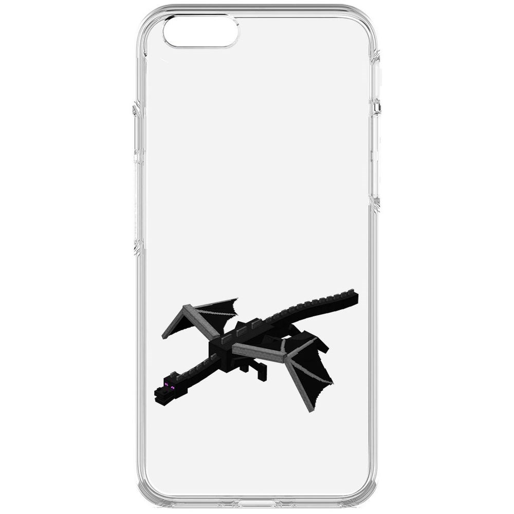 

Чехол-накладка Krutoff Clear Case Minecraft-Дракон Края для iPhone 6, Прозрачный